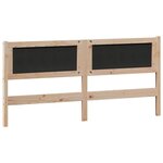vidaXL Tête de lit Autre Marron et taupe 160 cm Bois massif en pin
