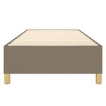 vidaXL Cadre de lit à ressorts taupe 90x190 cm tissu