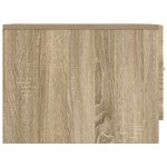 vidaXL Table basse Chêne Sonoma 49 x 50 x 37 cm Bois d'ingénierie