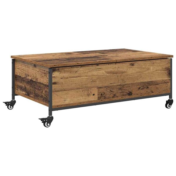 vidaXL Table basse Bois Ancien 91 x 55 x 32 cm Bois d'ingénierie