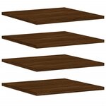 vidaXL Étagères murales 4 Pièces chêne marron 40x50x1 5cm bois ingénierie