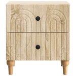 vidaXL Cabinet de chevet 2 Pièces Chêne Sonoma 43 x 34 5 x 48 cm