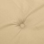 vidaXL Coussins de chaise à dossier haut lot de 6 beige mélangé tissu
