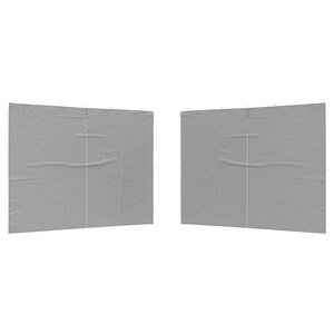vidaXL Mur de tente de fête 2 pièces 300 x 195 cm Gris clair