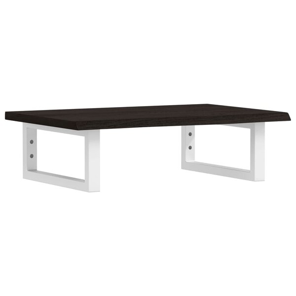 vidaXL Étagère de vasque murale acier et bois de chêne massif