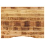 vidaXL Dessus de bureau avec courbe 100x80x2 5 cm manguier massif brut