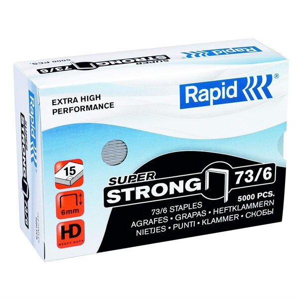 Agrafes 73/6mm 5M G SuperStrong RAPID