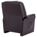 vidaXL Chaise inclinable Marron Similicuir