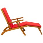 vidaXL Chaise longue inclinable et pliable 55 x 146 x 91 cm
