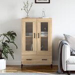 vidaXL Buffet haut chêne sonoma 69 5x31x115 cm bois d'ingénierie