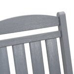 Fauteuils Bascule de jardin vidaXL 2 Pièces Gris clair 70x92x107.5 cm HDPE