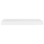 vidaXL Matelas en mousse blanc 140x220 cm dureté H2 H3