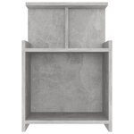 vidaXL Table de chevet Gris béton 40x35x60 cm Aggloméré