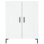 vidaXL Buffet haut Blanc 69 5x34x180 cm Bois d'ingénierie
