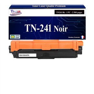 T3AZUR - Toner compatible avec Brother TN241 pour Brother HL-3152CDW  HL3152CDW - Noir