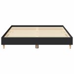 vidaXL Cadre de lit sans matelas noir 150x200 cm bois d'ingénierie