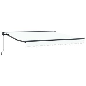 vidaXL Cadre d'auvent Blanc 300 x 250 cm Polyester avec revêtement PU