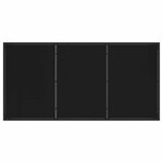 vidaXL Ensemble de salle à manger pour jardin 7 Pièces Noir Poly rotin