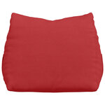 vidaXL Coussin de Dos Rouge 45 x 20 x 35 cm tissu