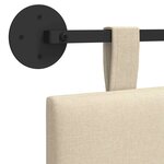 vidaXL Tête de lit suspendue Crème Tissu