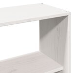 vidaXL Cadre de lit sans matelas blanc 140x190 cm bois de pin massif