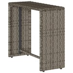 vidaXL Salon de jardin 5 Pièces avec coussins empilable gris polyrotin