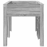 vidaXL Lit Superposé pour Enfants Gris Sonoma 80 x 200 cm