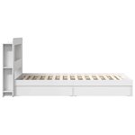 vidaXL Cadre de lit avec rangement Blanc 75 x 190 cm Bois d'ingénierie