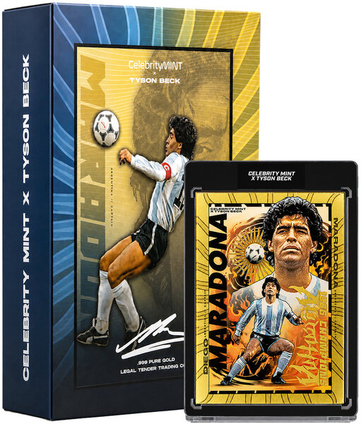 Monnaie DIEGO MARADONA Trading Blind Box 0.5 g Or 5 Tala Samoa 2026
