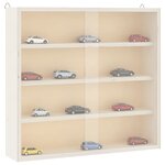 vidaXL Vitrine de collection en bois avec portes 40x8 5x37cm
