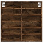 vidaXL Armoire à vitrine chêne fumé 60x8 5x58 cm bois d'ingénierie