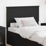 vidaXL Tête de lit avec tête de lit Chêne noir 80 cm Bois d'ingénierie