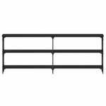 vidaXL Table console Chêne noir 200 x 29 x 75 cm