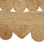 vidaXL Tapis Beige 100 x 152 cm Jute