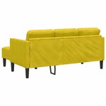 vidaXL Ensemble de Canapés Jaune 173 x 131 x 67 cm Velours