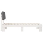 vidaXL Cadre de lit avec tête de lit rembourrée Gris clair