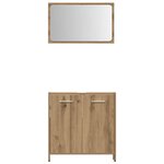 vidaXL Ensemble de meubles salle de bain 4 Pièces bois d'ingénierie
