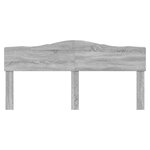 vidaXL Tête de lit Gris Sonoma 180 cm Bois d'ingénierie