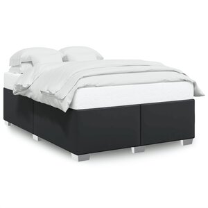 vidaXL Cadre de lit sans matelas noir 140x200 cm similicuir
