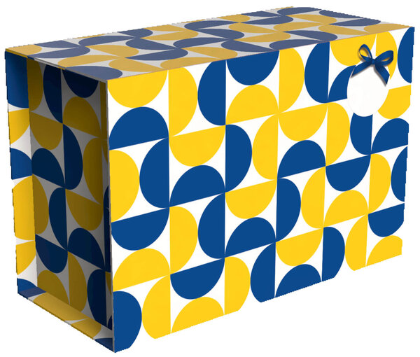 Emballage à affranchir - XL - 7kg - Moulin jaune et bleu