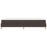 vidaXL Lit à ressorts Marron 120 x 200 cm Tissu  Bois Engineered