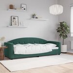 vidaXL Lit de repos vert foncé 80x200 cm velours