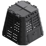 vidaXL Composteur de jardin Noir 93 3x93 3x80 cm 480 L