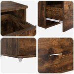 vidaXL Bureau Chêne fumé 131 5 x 50 x 106 5 cm Bois d'ingénierie