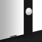 vidaXL Table de Toilette Noir 100 x 41 x 140 cm Bois d'ingénierie