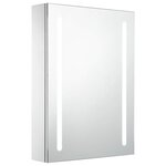 vidaXL Armoire de salle de bain à miroir LED 50x13x70 cm