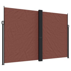 vidaXL Auvent latéral rétractable marron 220x600 cm