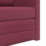 vidaXL Canapé-lit avec coussin Rouge bordeaux 74 x 77 x 81 cm tissu