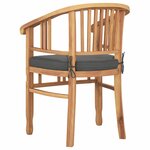 vidaXL Chaises de jardin 2 Pièces Marron 63 x 58 x 89 cm