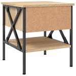 vidaXL Tables de chevet 2 Pièces chêne sonoma 40x42x45 cm bois ingénierie